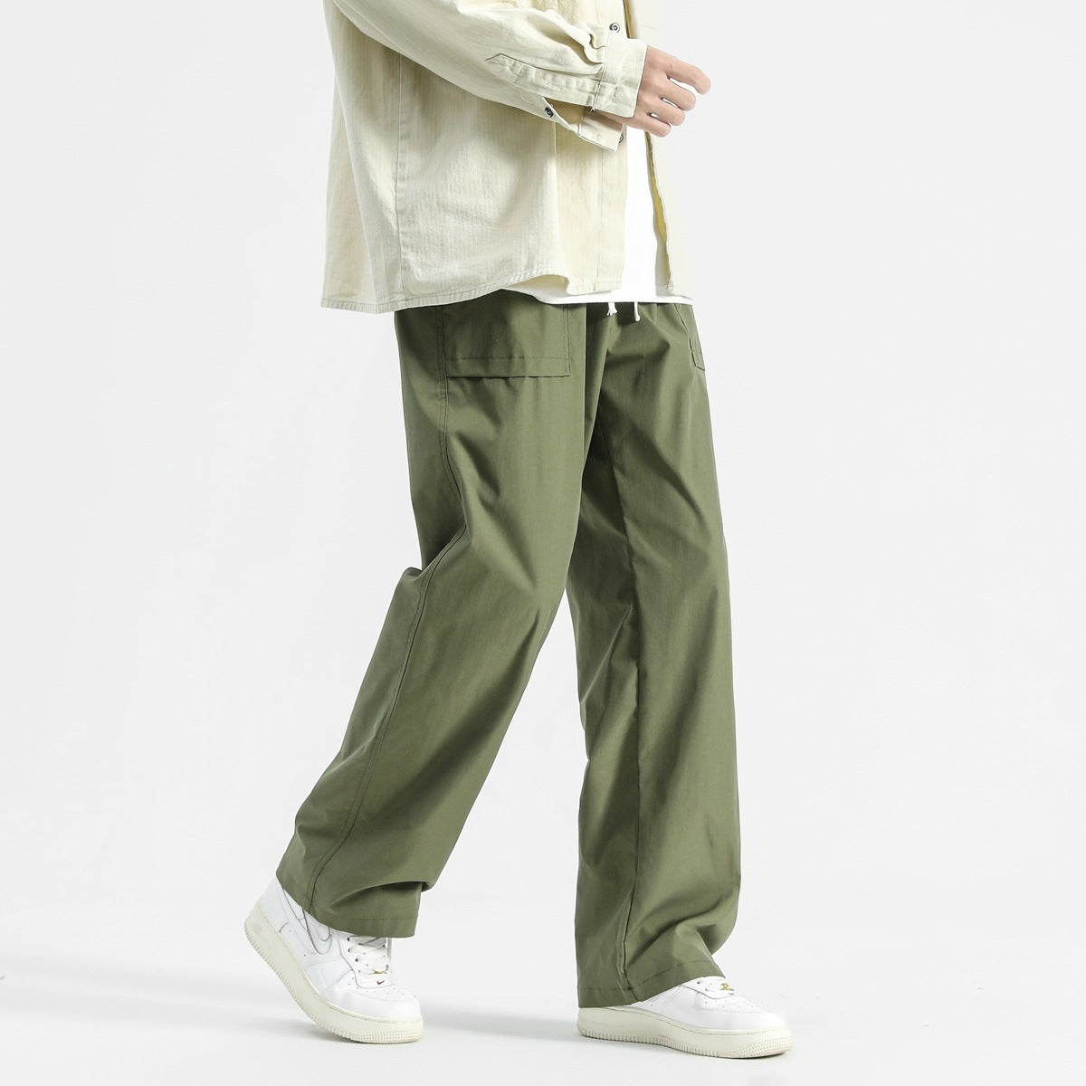 Sports Pants Baggy Straight Trousers Men