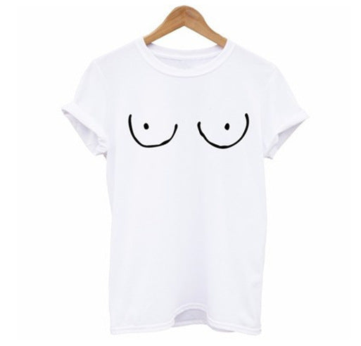 Print new women's T-shirts, cotton casual shirts for top T-shirt girls.